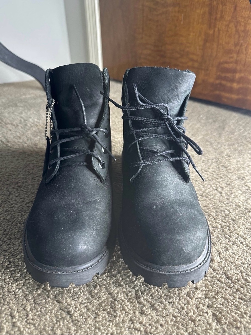 Timberland Black Women's Lace-Up Ankle Booties